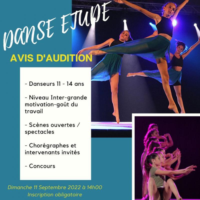 Audition danse etude 2022